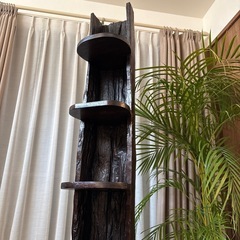 KAJA アジアン家具　木製4段ラックの画像