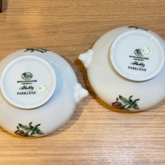 2A8093【フッチェンロイター】メドレー パークレーン チャーミングローズ スープボウル ライオンヘッド 2個の画像