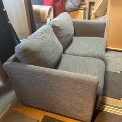 2人掛けソファ　グレーの画像
