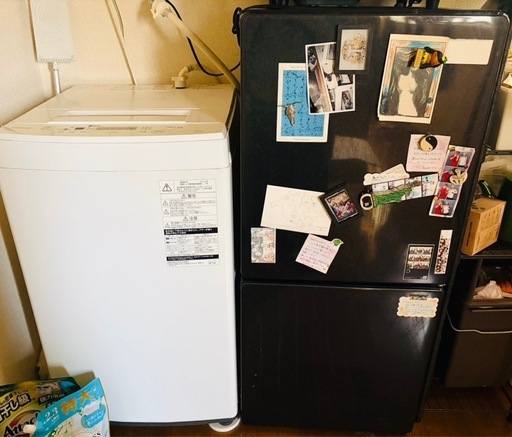 ソファー、冷蔵庫、洗濯機、テレビ、テレビラック6点セット (たぬ