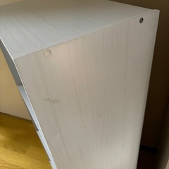 ホワイト　3段　カラーボックスの画像