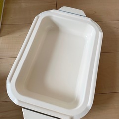 BRUNO ホットプレート 赤　鍋付きの画像