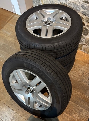 引取限定 ミシュラン プライマシー4 195/65R15 VW ホイール セット