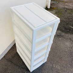 IRIS アイリスオーヤマWIDE CHEST N-545 5段　引出し収納　押入れ収納　衣類収納　チェストの画像