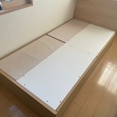 ニトリ　シングルベッド（マットレス付）の画像