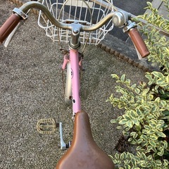 16インチ　子供自転車　ピンク　の画像