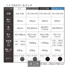 【新品未使用】【ニトリ】スチールラックの画像