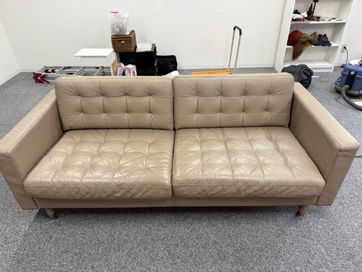 おしゃれ本革ソファ (シズ) 三鷹のソファ《3人掛けソファ》の中古