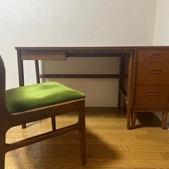 【極美品】カリモク デスク3点セットの画像