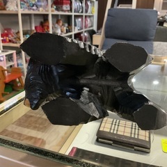 インテリア🌿置物✨熊木彫り小サイズくま美品の画像