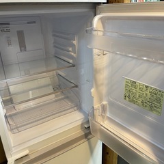 SHARP 137L2ドア冷蔵庫 SJ-14E6-KW 2019年製 中古の画像