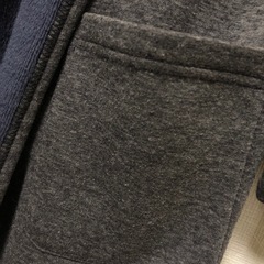 THE  SHOP TK  ロングカーディガン   グレー×ネイビーの画像