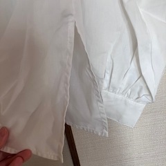 ホワイトチャイニーズカラーシャツの画像