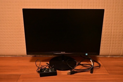 那覇市/動作確認済み】Philips 23型モニター 60fps対応 電源アダプター付き