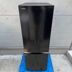 153⭐️2021年製美品★東芝　冷蔵庫　大型　ブラック　黒　一人暮らしの画像