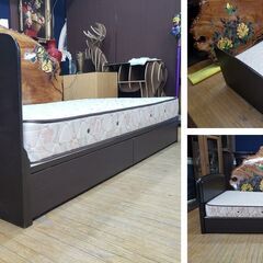 ｂ28　東京ベッド　引き出し付き　シングルベッドの画像