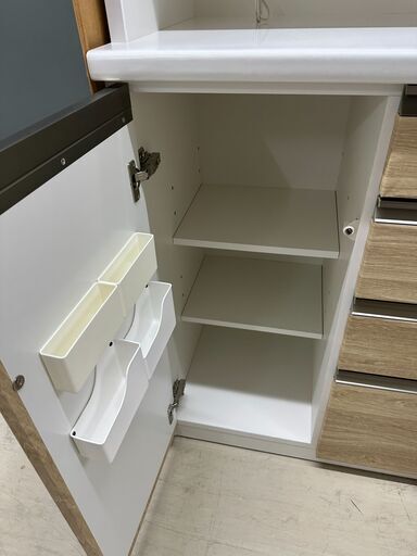 【ジャングルジャングル滋賀草津店】ジモティ来店特価‼ 食器棚 松田家具 ナチュラル J-2602174
