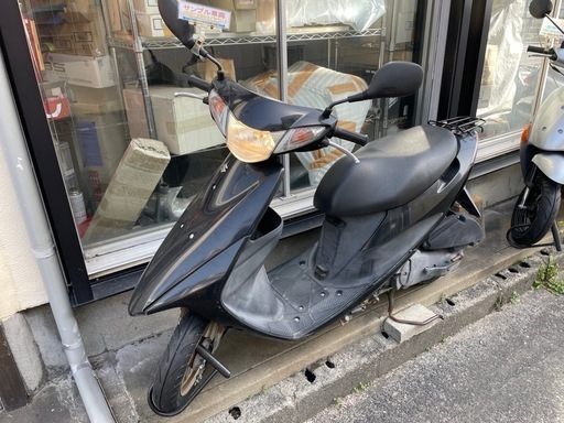 動画あり　スズキ アドレスV50 黒 スクーター メーター表示6264km