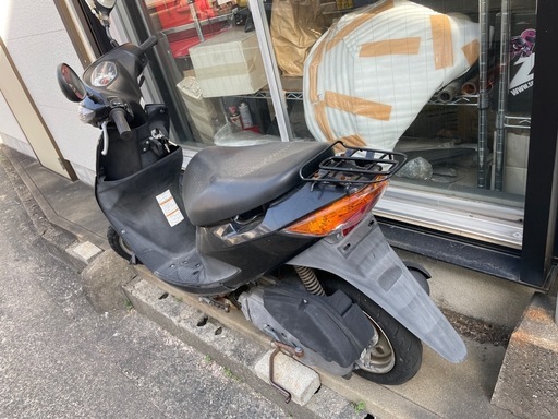 動画あり スズキ アドレスV50 黒 スクーター メーター表示6264km