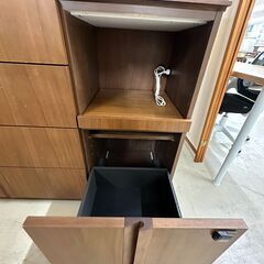 【ジャングルジャングル滋賀草津店】ジモティ来店特価‼ 食器棚 モリタインテリア ブラウン J-2602175の画像