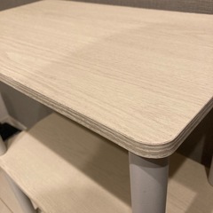 オフホワイト　ラック　本棚の画像