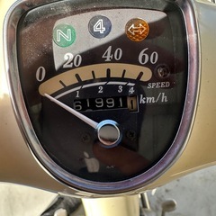 リトルカブ　原付　50cc　エンジンかかるが複数難ありの画像