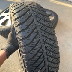 【スズキ純正14インチ ホイール＋オールシーズンタイヤ4本セット】155/55R14 軽自動車の画像