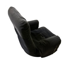 【ジ0223-24】リクライニング機能・回転台座付き‼️1人用座椅子 肘掛けありの画像