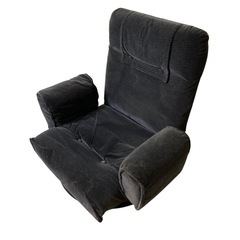 【ジ0223-24】リクライニング機能・回転台座付き‼️1人用座椅子 肘掛けありの画像