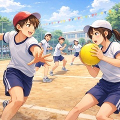 童心に帰ってドッチボール🏐