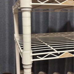 ルミナスラテ フリーラック  幅60 スチールラック ホワイト
の画像