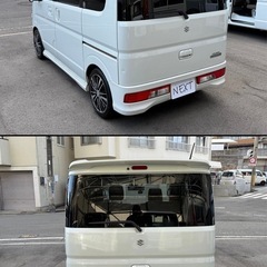 エブリィ　660 PZターボ （パールホワイト）軽ワゴン　軽バン　ナビ　Bluetooth　ETC　フルセグ　電動スライド　パール　プッシュスタートの画像