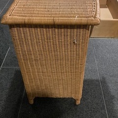 ラタンのキャビネット、棚✨おしゃれ、北欧の画像