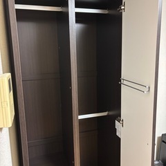 【かなり美品✨】ニトリで買うと70000円！ワードローブ クローゼットタンス衣類収納 ミラー付きの画像