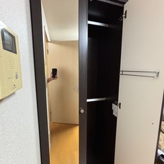 【かなり美品✨】ニトリで買うと70000円！ワードローブ クローゼットタンス衣類収納 ミラー付きの画像