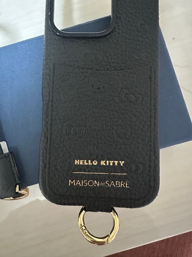 【完売】HELLO KITTY MAISON de SABRÉ ブラックレザーケース