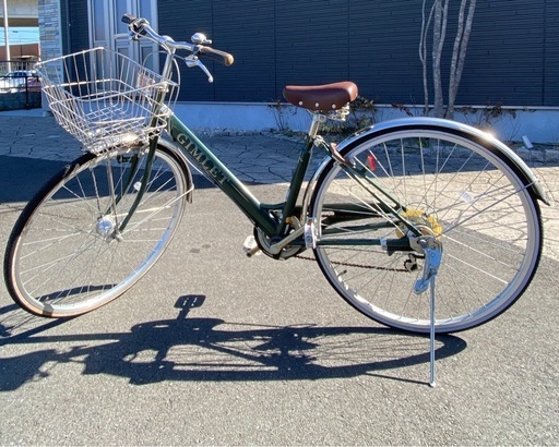 【高崎】おしゃれ自転車 6段変速 オートライト  カゴ付き GIMLET