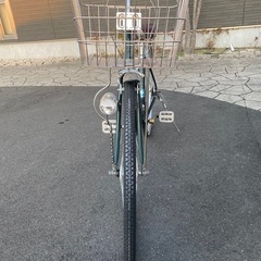 【取引中】【高崎】おしゃれ自転車 6段変速 オートライト  カゴ付き GIMLETの画像