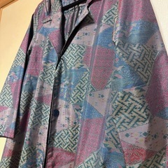 大島紬⭐︎リメイクコート　新品同様の画像