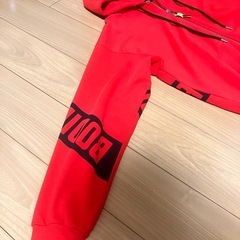 (買い手決まりました)DIESELジップアップパーカー赤の画像