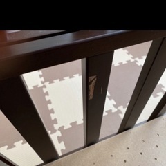 日本製　ベビーベッド　5way ブラウンの画像