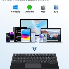 キーボード 折りたたみ式 ワイヤレス bluetooth 最大3台同時接続 の画像