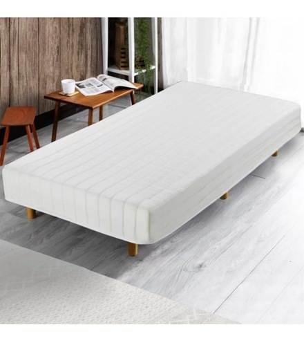 脚付きダブルベッド無料マットレス付き (xx) 駒込のベッド《ダブル