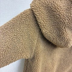 プチバトー ボア ロンパース 6M（67cm）ベビー ベージュ系の画像