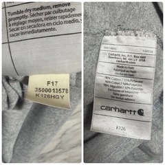Carhartt カーハート ロンT K126 HGY ヴィンテージ 古着 の画像