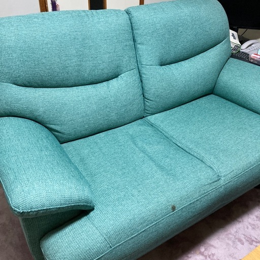 2人がけソファ (ぱ) 福岡のソファ《2人掛けソファ》の中古あげます