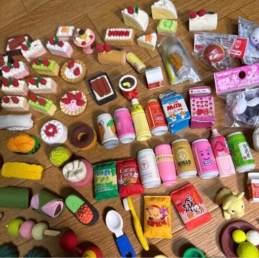 大量✴︎平成✴︎消しゴム✴︎コレクション✴︎食べ物✴︎動物✴︎平成