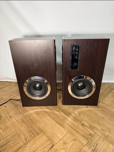 YAMAZEN◇タワー型アンプ内蔵ダブルスピーカー◇ウーファー付き◇Qriom