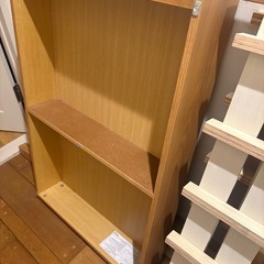 中古　無印　ラバーウッド　シングルベッドの画像