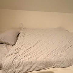 【カバー/布団付属】ダブル 高反発マットレス 三つ折り ブラック｜東京23区引取の画像